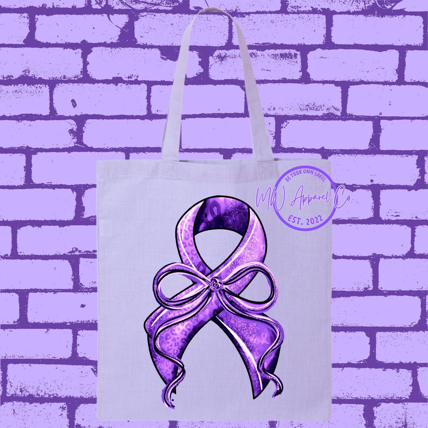 11L Tote: Epilepsy Ribbon
