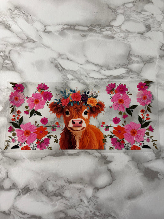 Floral cow