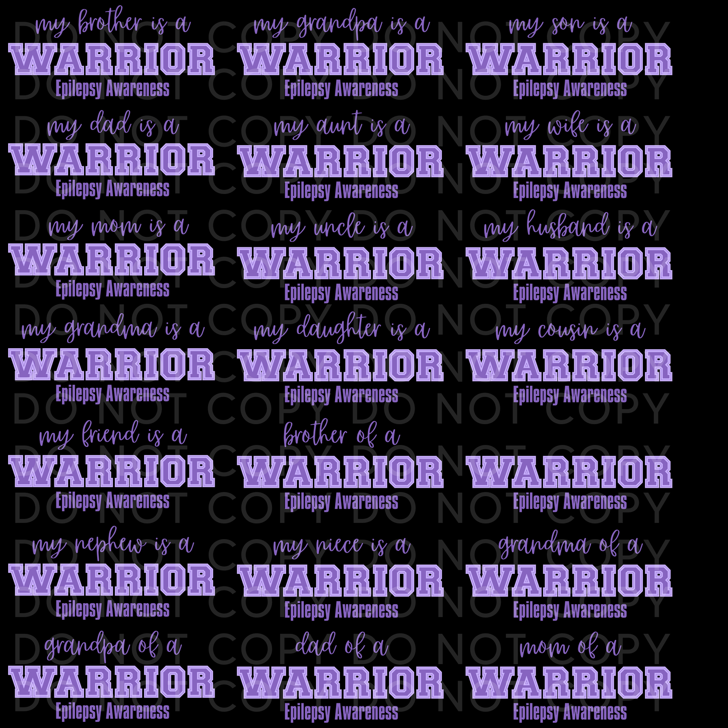 Youth: My (your choice) is a Warrior