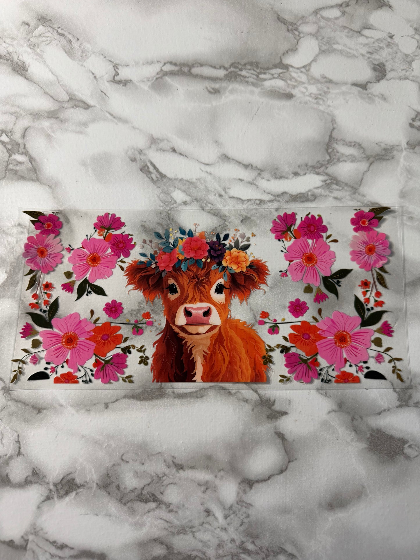 Floral cow